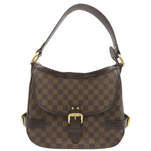 Louis Vuitton Damier Shoulder Canvas Brown Ebene Bag Highbury Damier
